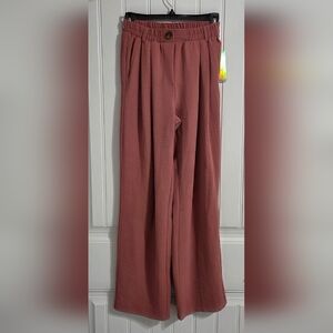 Derek Heart Terracotta Pleated Pants Womens Small NWT